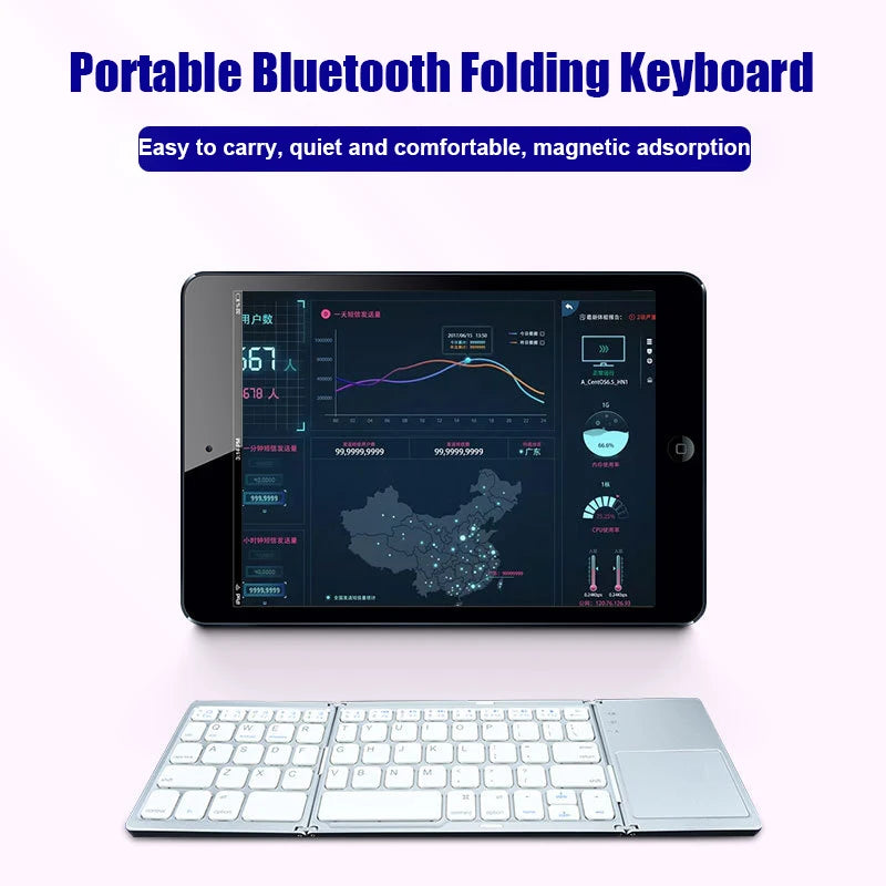 Tech Introducing our Wireless Folding Keyboard with Touchpad