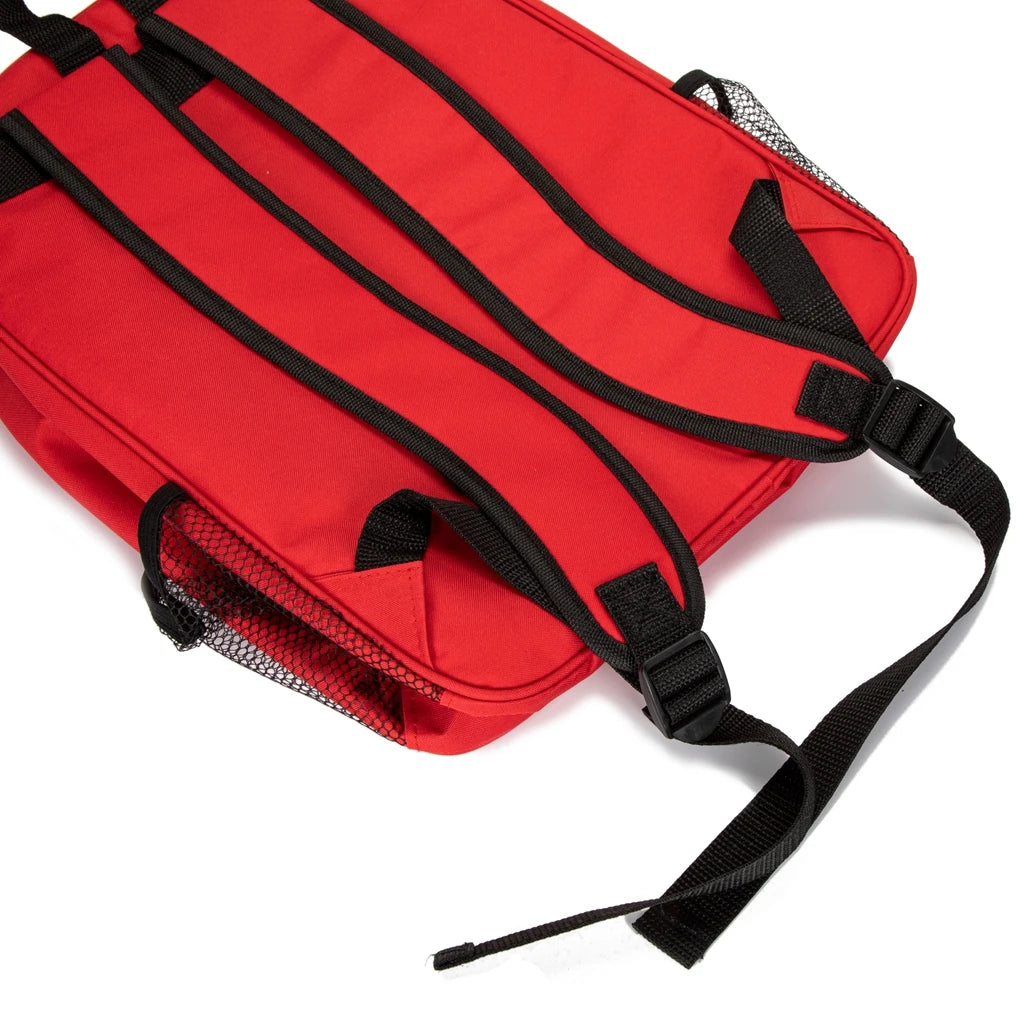 Red Emergency Bag First Aid Backpack Empty Medical First Aid Bag Treatment First Responder Trauma Bags for Preschool Child Care