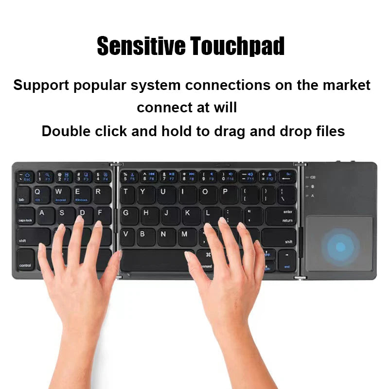 Tech Introducing our Wireless Folding Keyboard with Touchpad