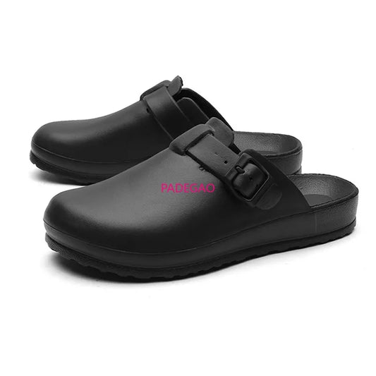 Slip In Black Clogs Comfortable Shoes for Healthcare Workers: