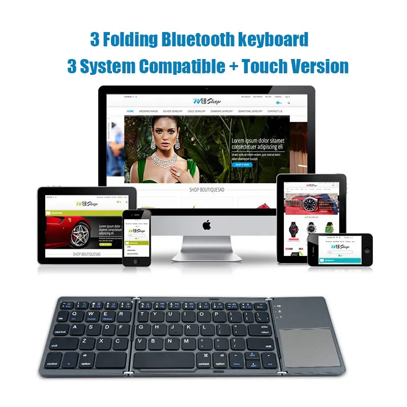 Tech Introducing our Wireless Folding Keyboard with Touchpad