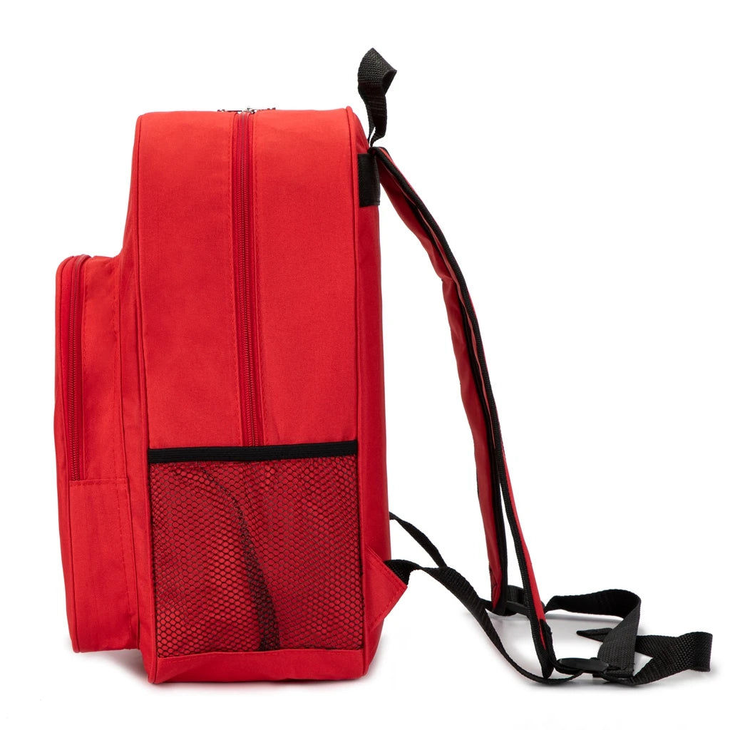 Red Emergency Bag First Aid Backpack Empty Medical First Aid Bag Treatment First Responder Trauma Bags for Preschool Child Care