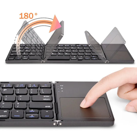 Tech Introducing our Wireless Folding Keyboard with Touchpad